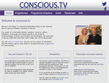 Tablet Screenshot of conscious.tv